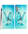 Housse Samsung Galaxy S25 FE Papillon Bleu