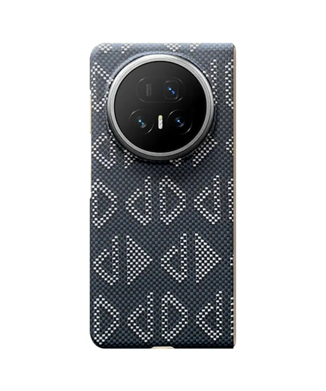 Coque Honor Magic V5 5G Géométrique Fibre d'Aramide MagSafe avec Cadre
