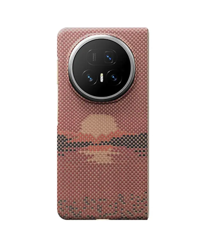 Coque Honor Magic V5 Coucher de Soleil Fibre d'Aramide MagSafe avec Ca