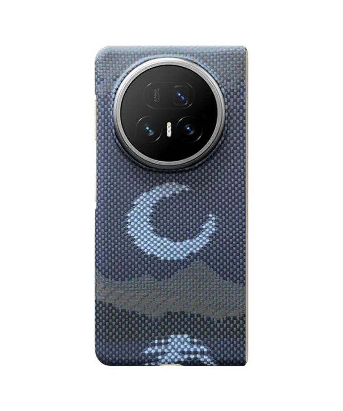 Coque Honor Magic V5 Lune Fibre d'Aramide MagSafe avec Cadre Avant
