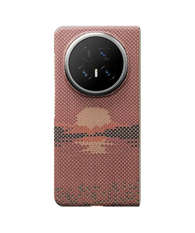 Coque Honor Magic V5 Coucher de Soleil Fibre d'Aramide MagSafe