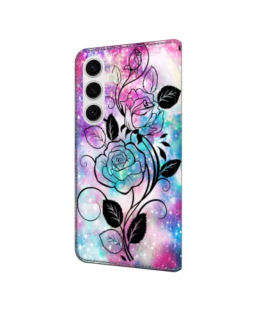 Housse Samsung Galaxy S25 FE Roses Galactiques