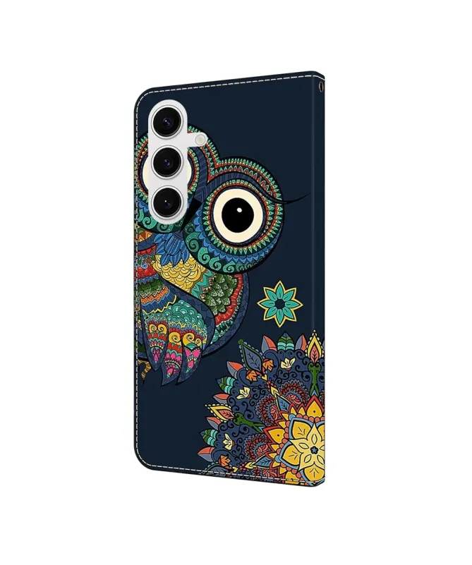 Housse Samsung Galaxy S25 FE Hibou Mandala
