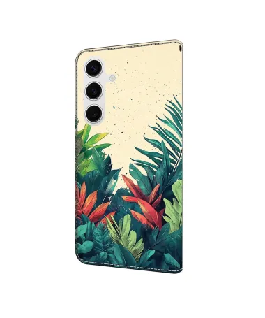 Housse Samsung Galaxy S25 FE Feuilles Tropicales