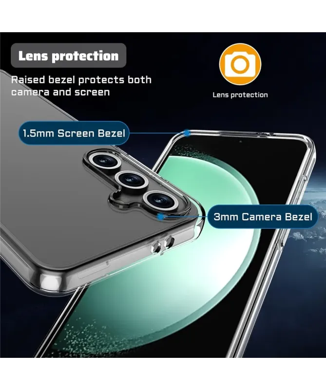 Pack Samsung Galaxy S25 FE Coque Transparente et Verre Trempé