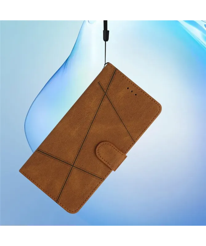Housse Portefeuille Samsung S25 FE Lignes Graphiques
