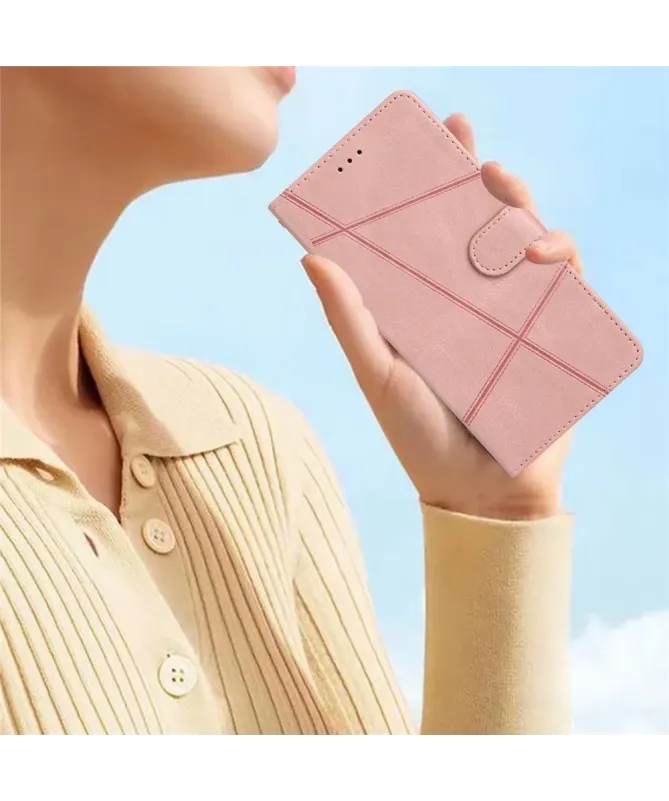 Housse Portefeuille Samsung S25 FE Lignes Graphiques
