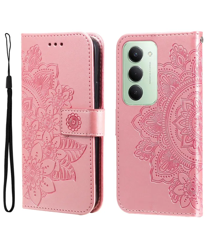 Housse Xiaomi Redmi 15 4G Portefeuille Motif Floral