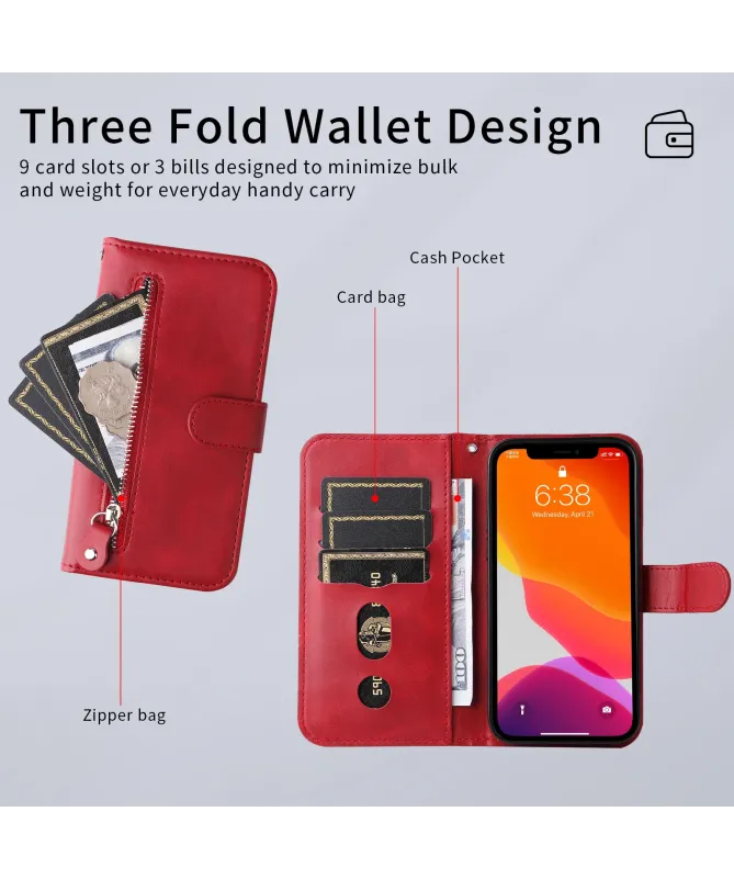 Housse Xiaomi Redmi 15 4G Zipper Pocket Fonction Support