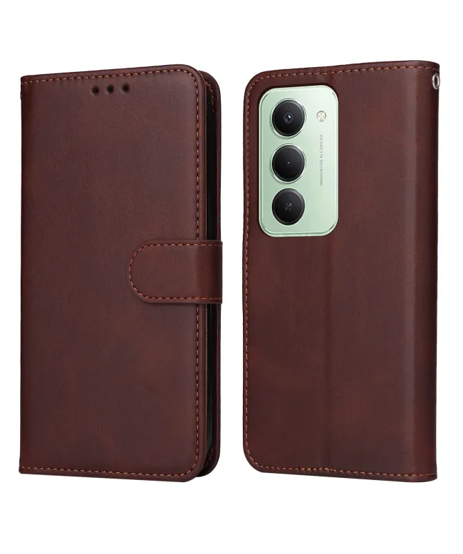 Housse Portefeuille Xiaomi Redmi 15 4G Effet Cuir