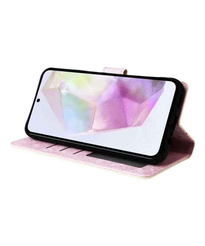 Housse Samsung Galaxy S25 FE à Motif Marguerites et Nœuds