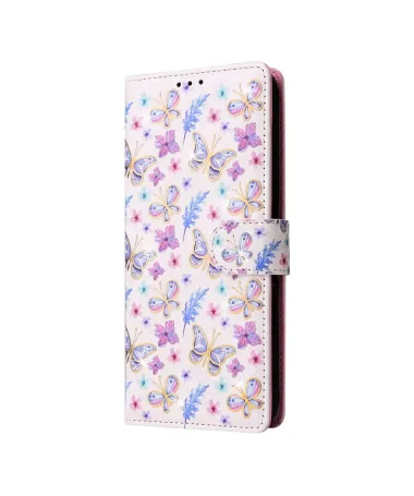 Housse Samsung Galaxy S25 FE à Papillons et Fleurs Pastel