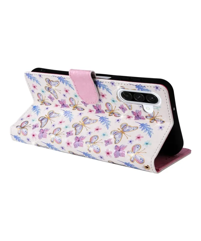 Housse Samsung Galaxy S25 FE à Papillons et Fleurs Pastel