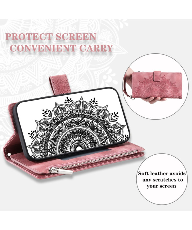 Housse Samsung Galaxy S25 FE Mandala Porte-Cartes