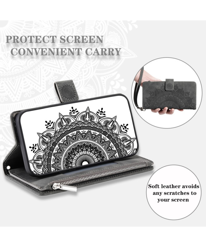Housse Samsung Galaxy S25 FE Mandala Porte-Cartes