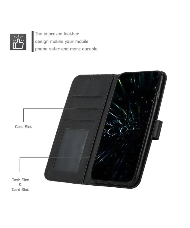 Housse Samsung Galaxy S25 FE Effet Cuir Lignes Gravées