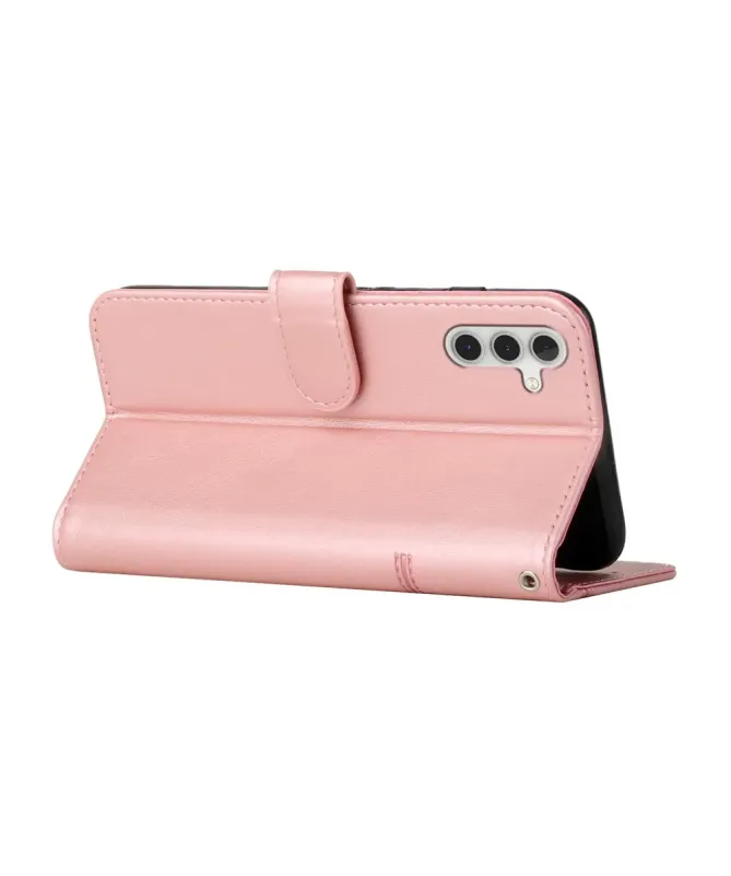 Housse Samsung Galaxy S25 FE Effet Cuir Lignes Gravées