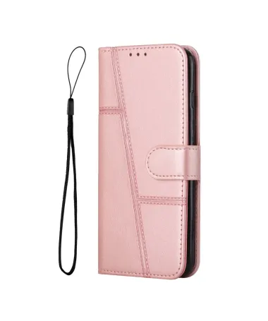 Housse Samsung Galaxy S25 FE Effet Cuir Lignes Gravées