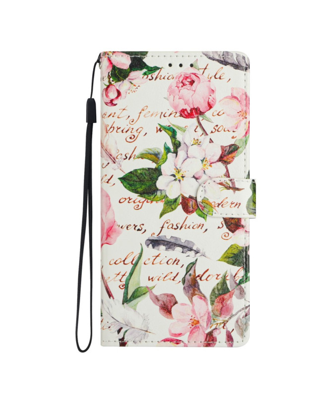 Housse Samsung Galaxy S25 FE Fleurs et Écrits