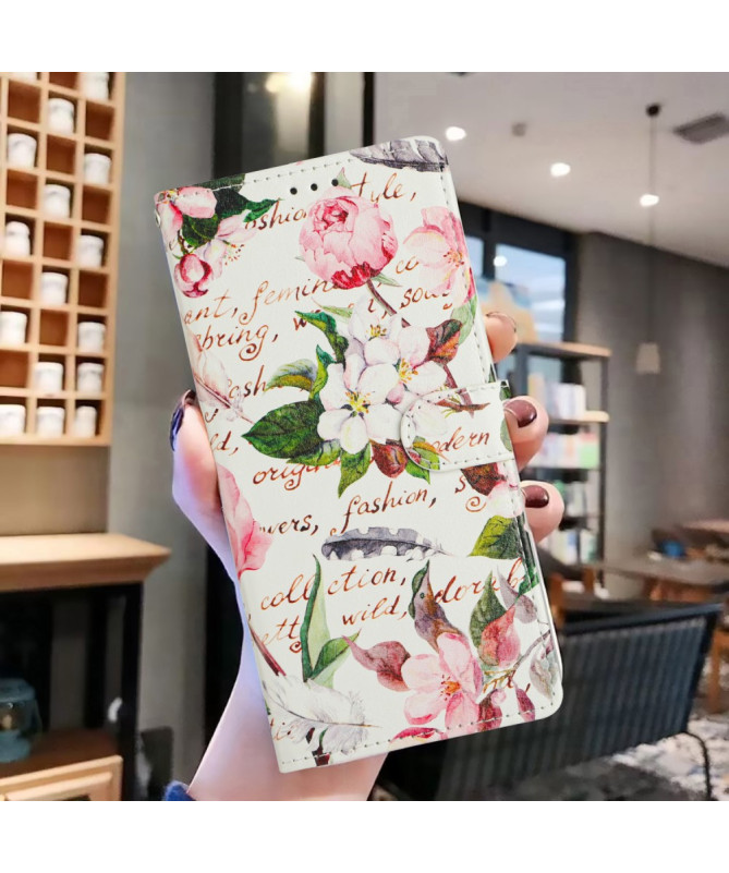 Housse Samsung Galaxy S25 FE Fleurs et Écrits