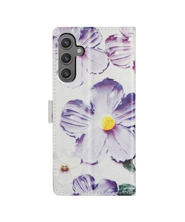 Housse Samsung Galaxy S25 FE Fleurs Effet Peinture