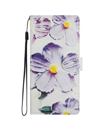 Housse Samsung Galaxy S25 FE Fleurs Effet Peinture