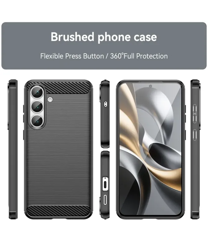 Coque Samsung Galaxy S25 FE flexible effet brossé