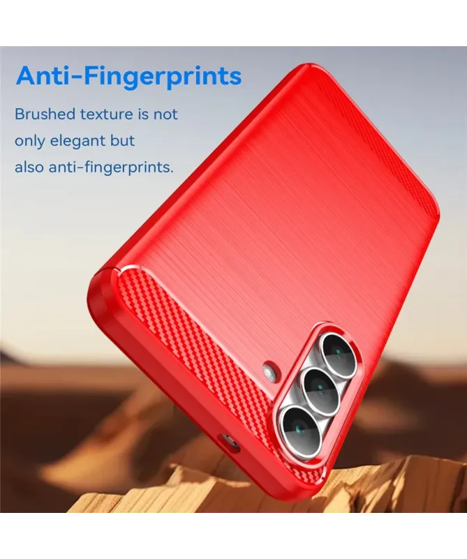 Coque Samsung Galaxy S25 FE flexible effet brossé