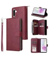 Housse Samsung Galaxy S25 FE Portefeuille Grande Capacité à Zip