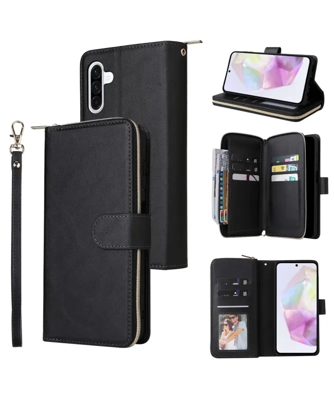 Housse Samsung Galaxy S25 FE Portefeuille Grande Capacité à Zip