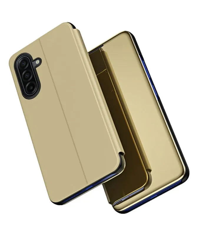 Coque Samsung Galaxy S25 FE avec rabat effet miroir