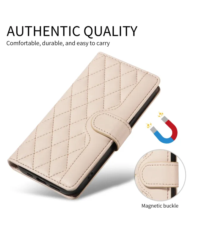 Housse Samsung Galaxy S25 FE Portefeuille avec Bandoulière