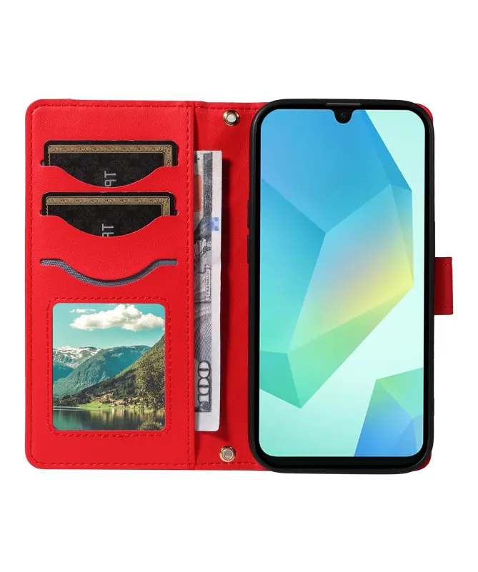 Housse Samsung Galaxy S25 FE Portefeuille avec Bandoulière