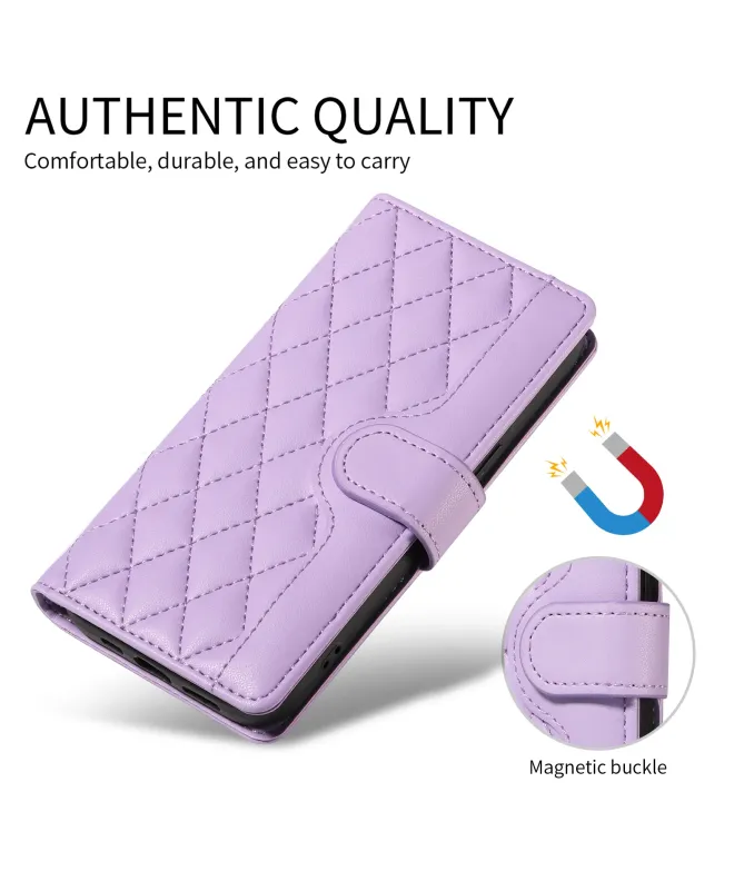 Housse Samsung Galaxy S25 FE Portefeuille avec Bandoulière