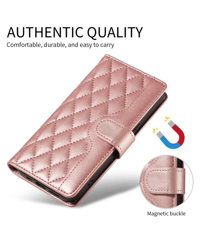Housse Samsung Galaxy S25 FE Portefeuille avec Bandoulière