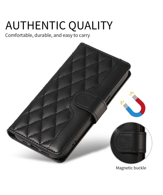 Housse Samsung Galaxy S25 FE Portefeuille avec Bandoulière