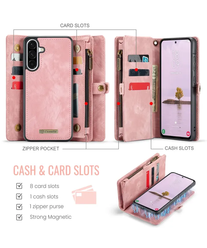 Housse et Coque magnétique 2 en 1 pour Samsung Galaxy S25 FE