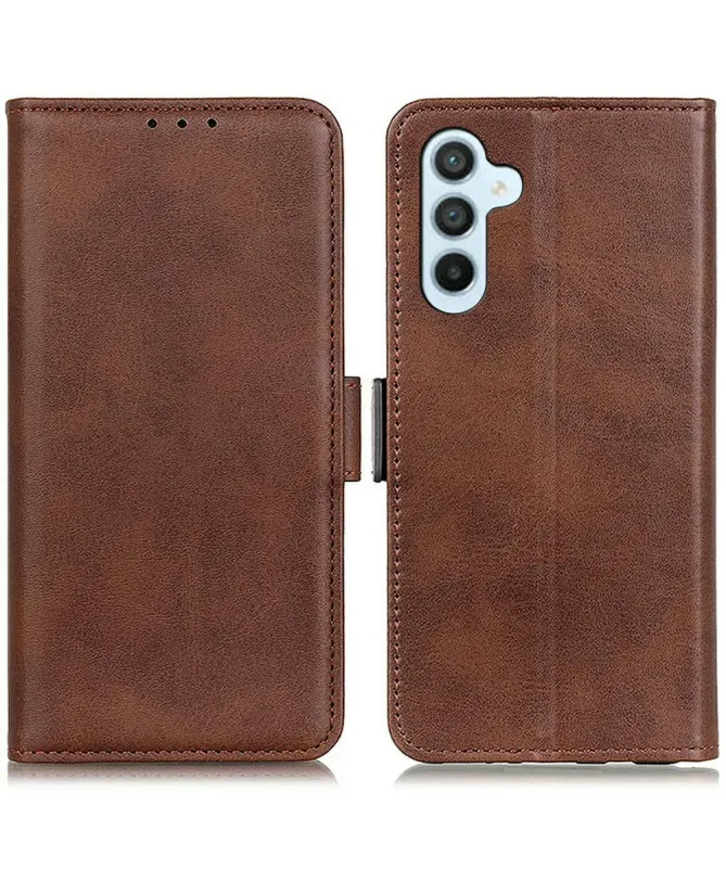 Étui Samsung Galaxy S25 FE portefeuille revêtement simili cuir mat