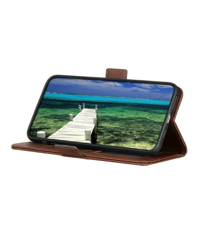 Étui Samsung Galaxy S25 FE portefeuille revêtement simili cuir mat