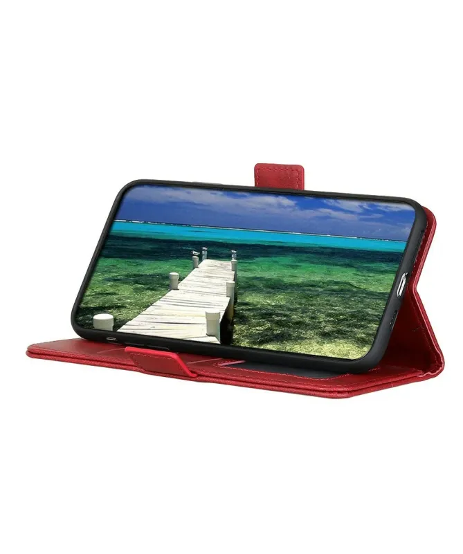 Étui Samsung Galaxy S25 FE portefeuille revêtement simili cuir mat