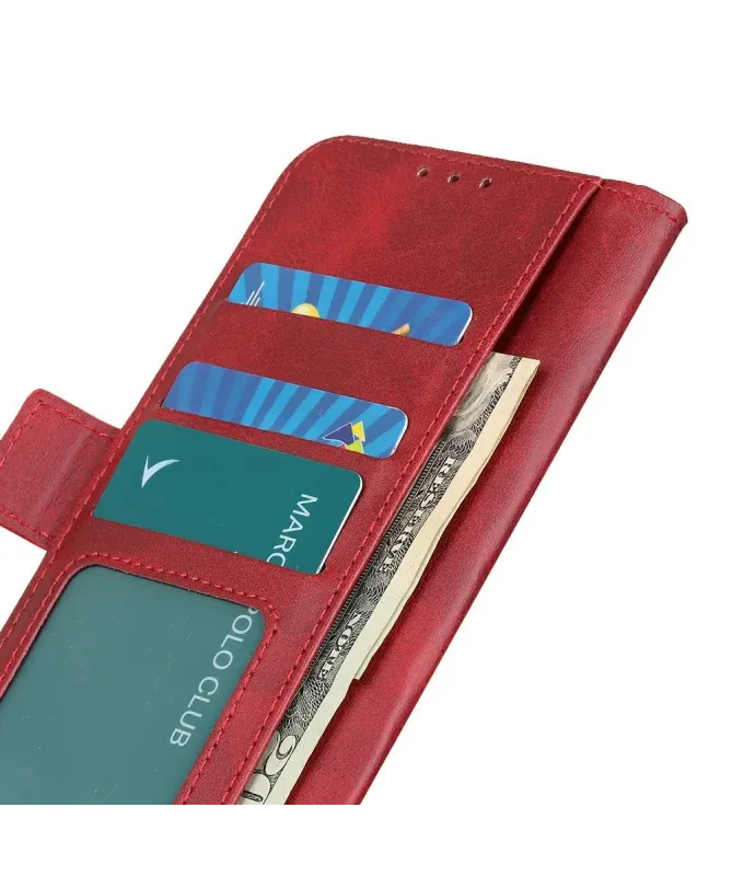 Étui Samsung Galaxy S25 FE portefeuille revêtement simili cuir mat