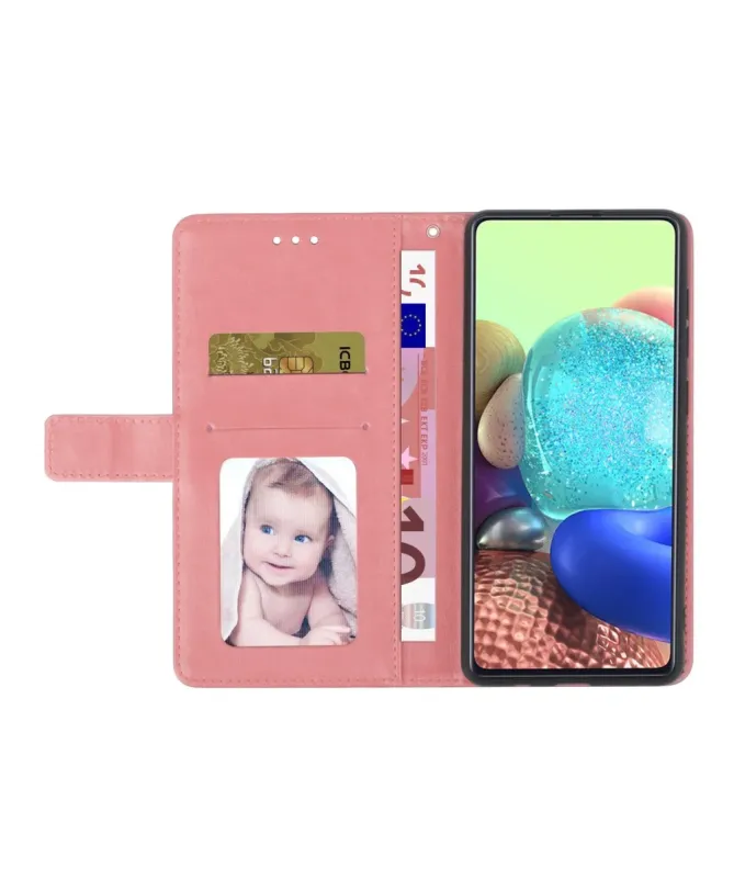 Housse Samsung Galaxy S25 FE effet cuir Y Lines à lanière
