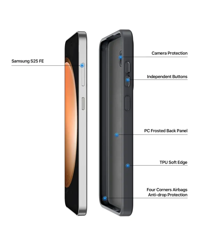 Coque Samsung Galaxy S25 FE à Finition Mate Magnétique | YIND