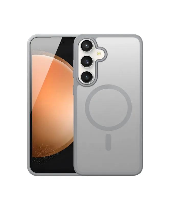 Coque Samsung Galaxy S25 FE à Finition Mate Magnétique | YIND Gris - photo 8