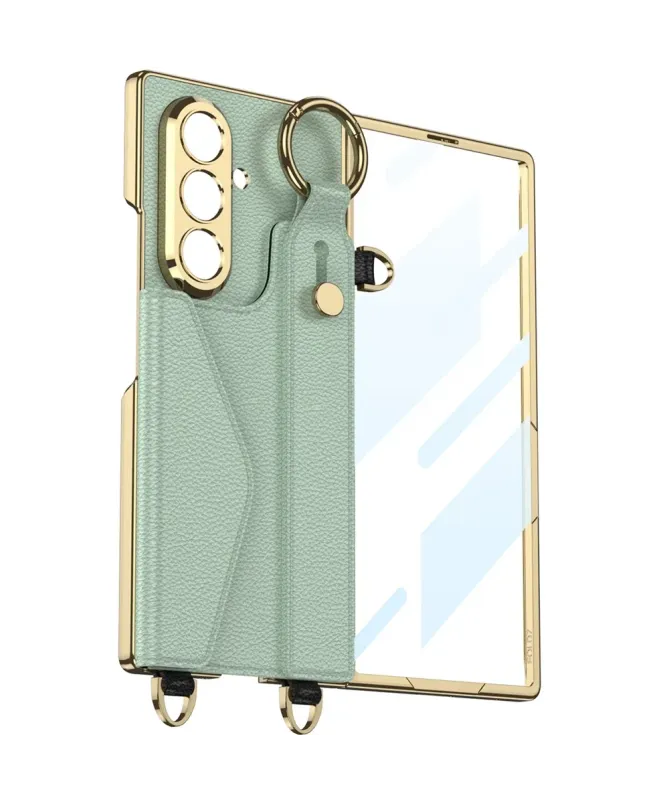 Coque Samsung Galaxy Z Fold 7 Porte-Carte avec Bandoulière et Béquille