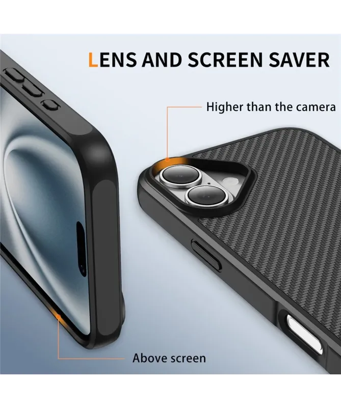 Coque iPhone 17 Texture Carbone | CARBO-GRIP