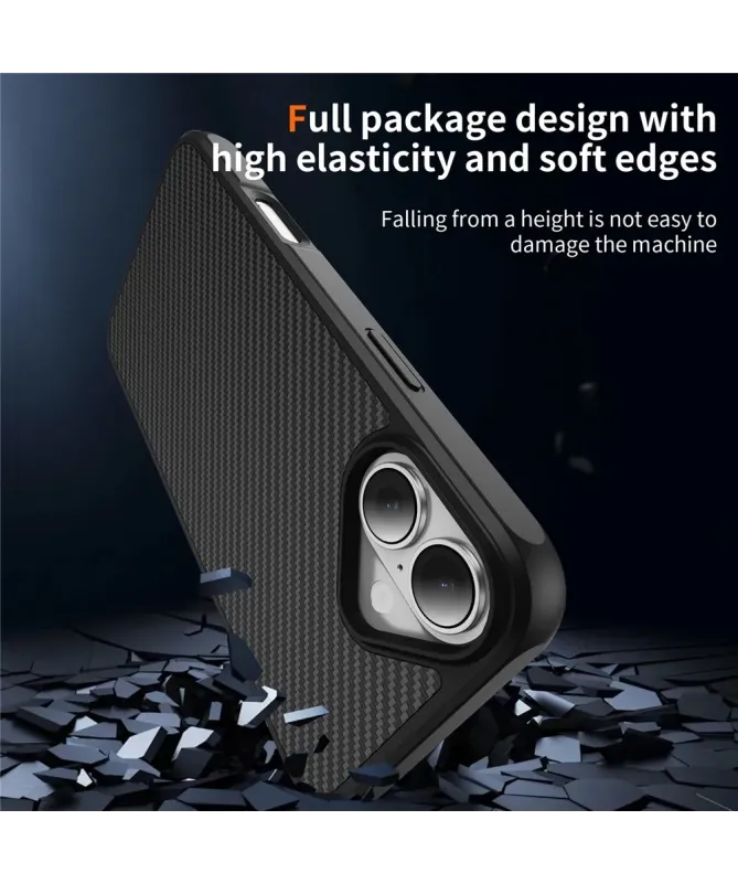Coque iPhone 17 Texture Carbone | CARBO-GRIP