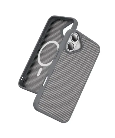 Coque iPhone 17 Texture Carbone | CARBO-GRIP Gris - photo 14