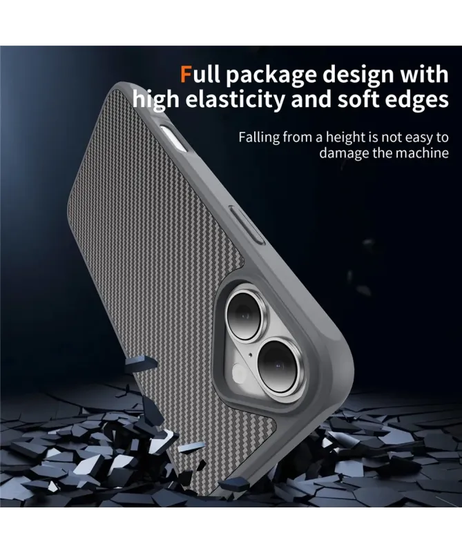 Coque iPhone 17 Texture Carbone | CARBO-GRIP