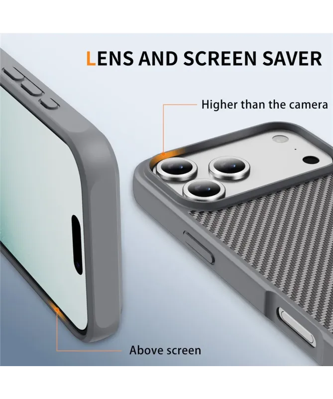 Coque iPhone 17 Pro Max Texture Carbone | CARBO-GRIP